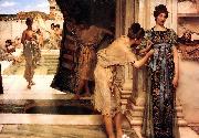 Sir Lawrence Alma-Tadema,OM.RA,RWS Frigidarium Sweden oil painting artist